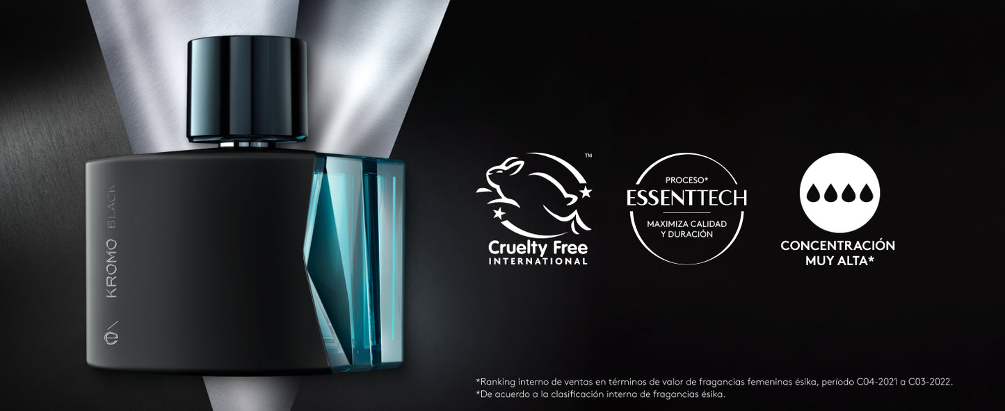 Ésika Kromo Black Perfume Original De Hombre 90 Ml Envio Gratis