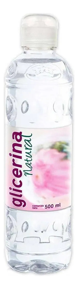 Glicerina Natural 100% Pura Botella De 500 Ml, 12 Piezas