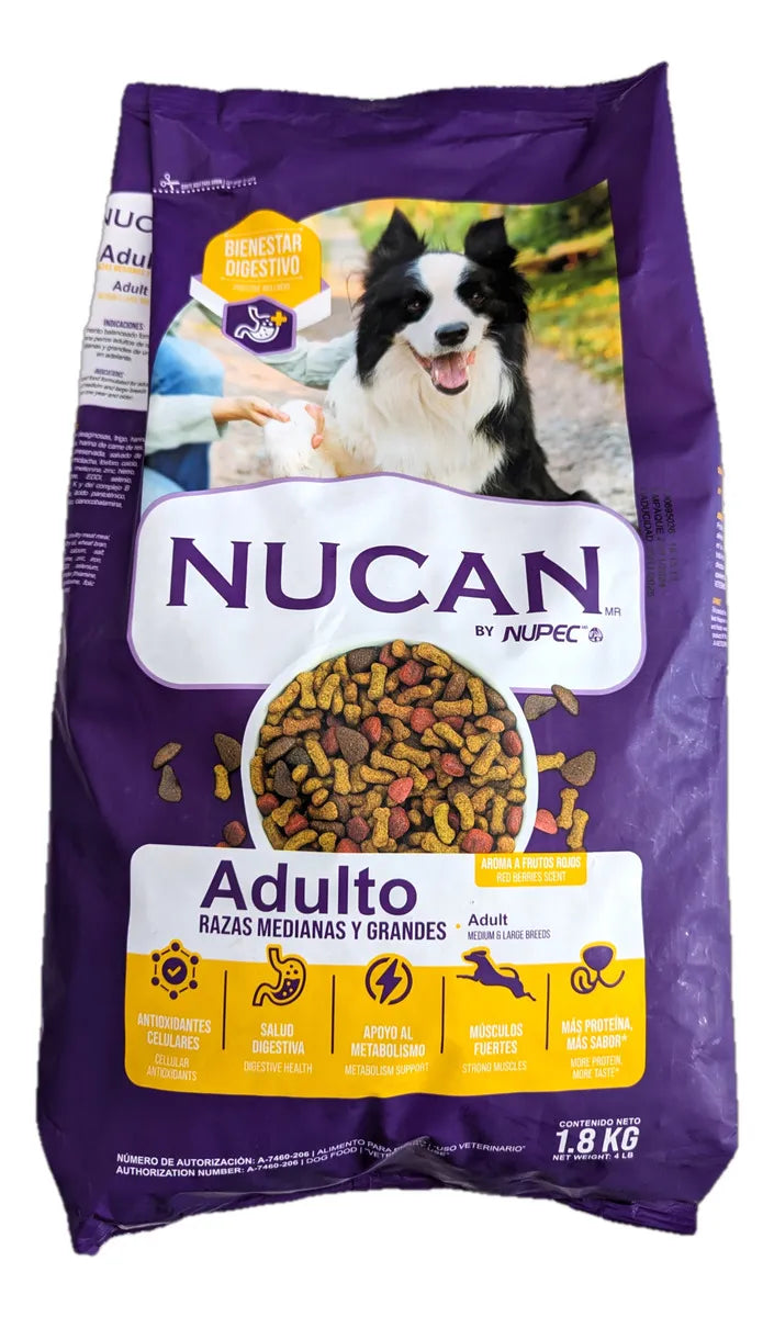 Alimento Croqueta Perro Adulto Nucan By Nupec 1.8kg