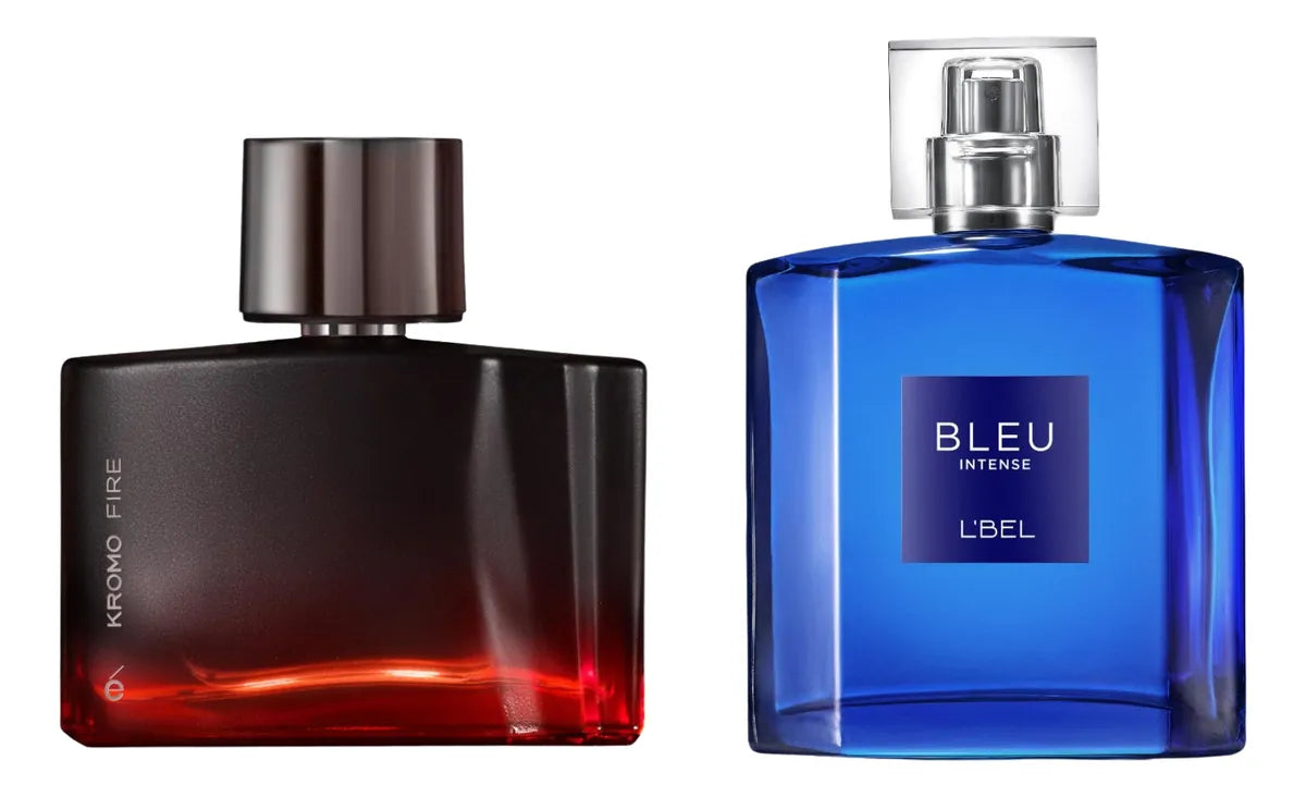 Esika Kromo Fire + Lbel Bleu Intense Set 2 Fragancias