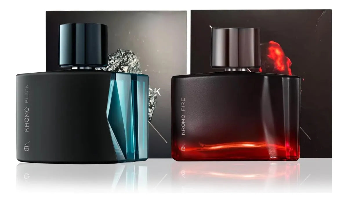 Ésika Set Perfume Para Hombre Kromo + Kromo Fire 90 Ml