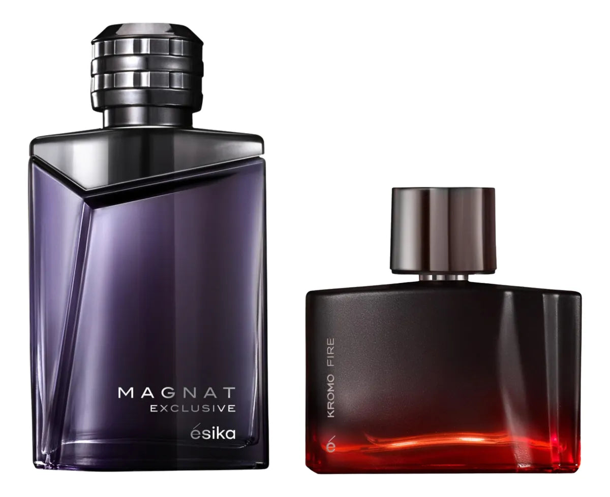 Esika Magnat Exclusive + Kromo Fire Set De 2 Perfumes