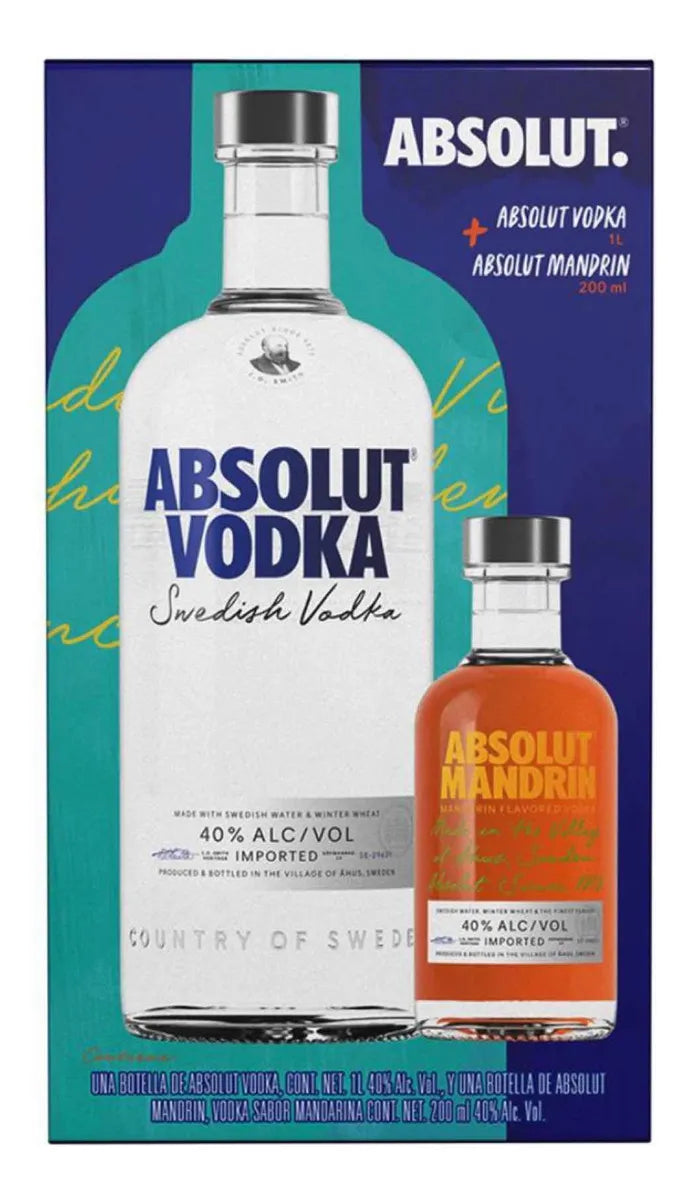 Vodka Absolut 1l + Vodka Absolut 200ml Pack