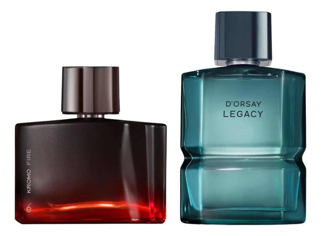 Esika Kromo Fire Y D'orsay Legacy Set De Perfumes P/hombre