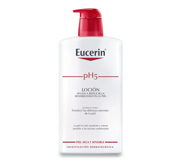 Crema Para Cuerpo Eucerin Ph5 Loción Hidratante Botella 1 Lt