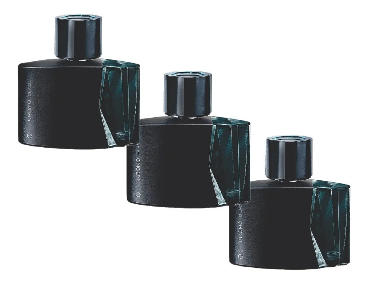 Perfume Kromo Black X 3 Caballero Esika 100 Ml