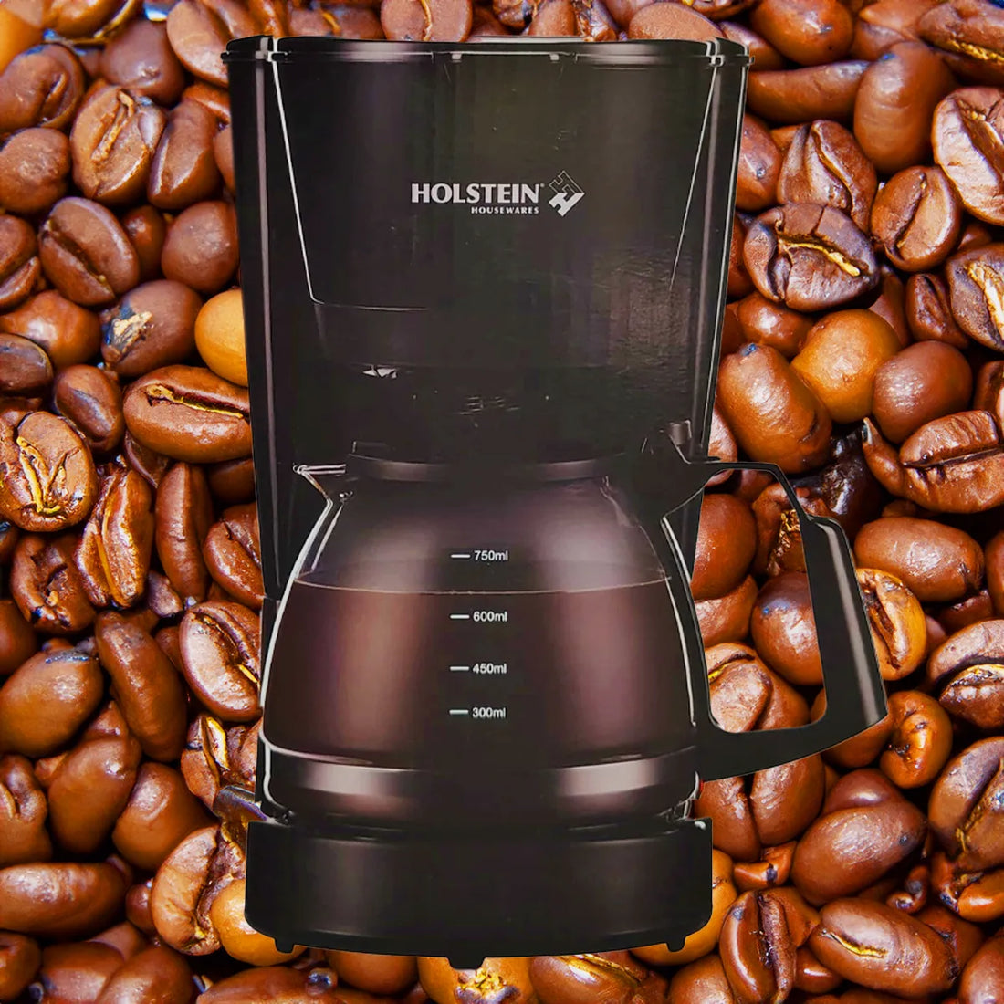 Cafetera De 750ml - Holstein Housewares - Con Filtro Negro