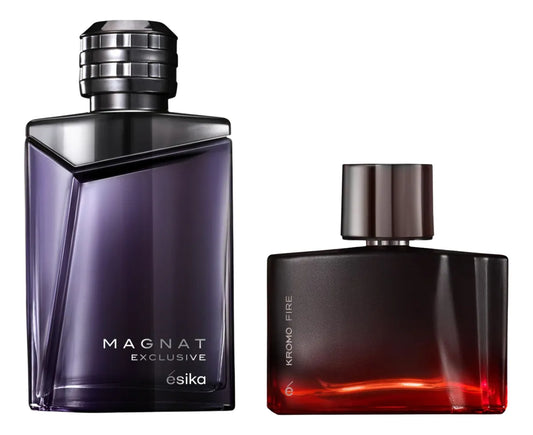 Esika Magnat Exclusive + Kromo Fire Set De 2 Perfumes