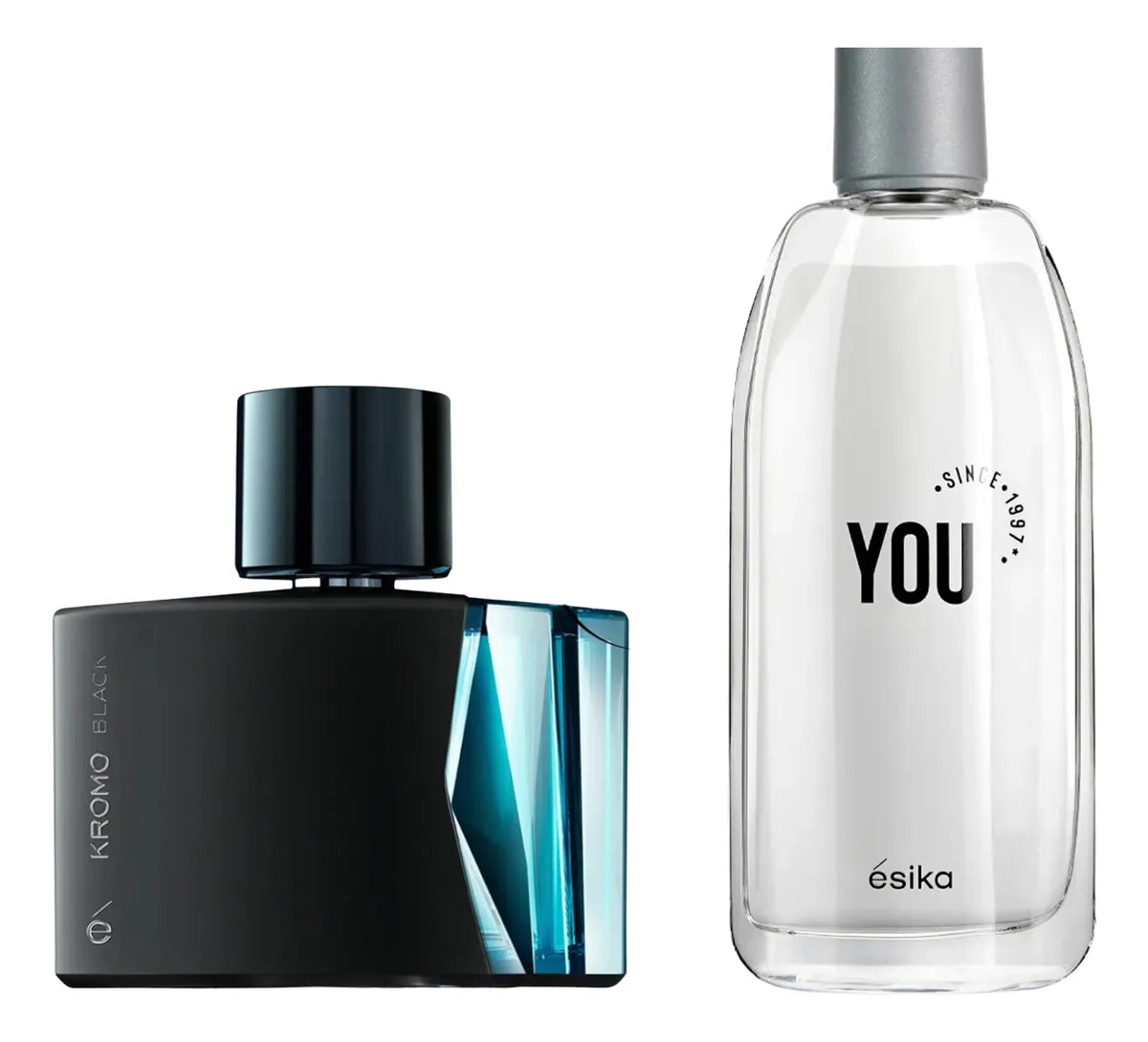 Set Esika Kromo Black + You Esika 2 Fragancias Para Hombre