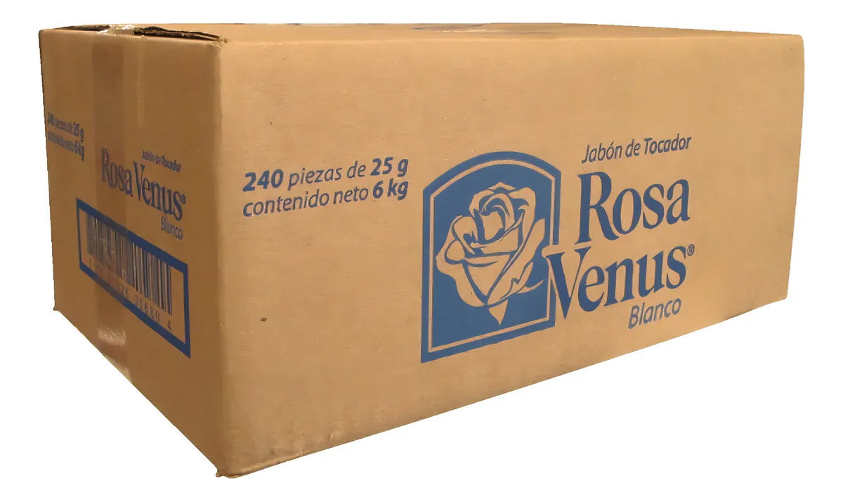 Rosa Venus Jabón Hotelero blanco caja 240PZAS 25 g