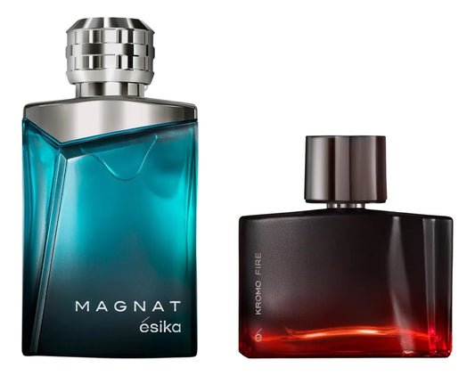 Esika Magnat + Kromo Fire Set De 2 Perfumes Para Caballero