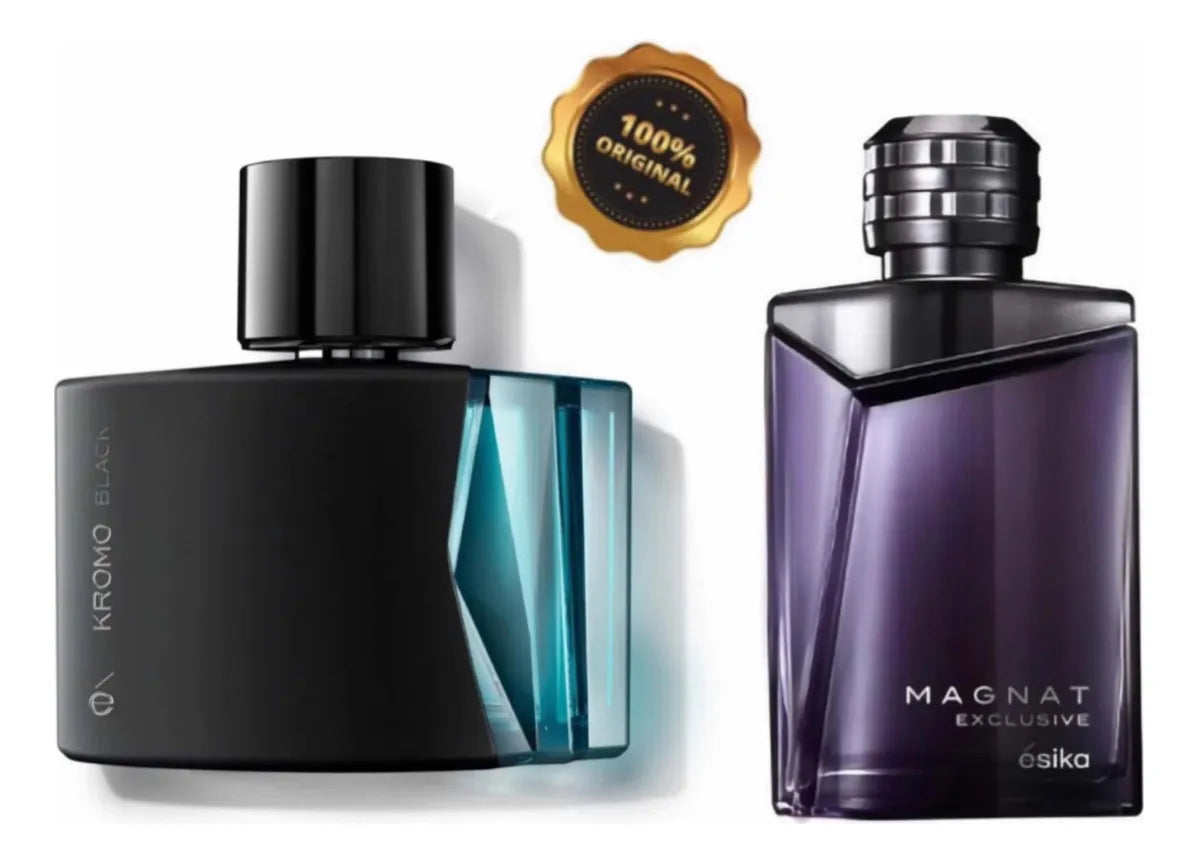 Esika Kromo Blac + Magnat Xclusive Set Con Los 2 Volumen De La Unidad 100 Ml