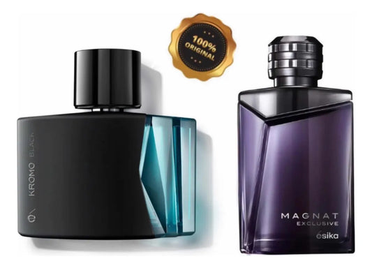 Esika Kromo Blac + Magnat Xclusive Set Con Los 2 Volumen De La Unidad 100 Ml