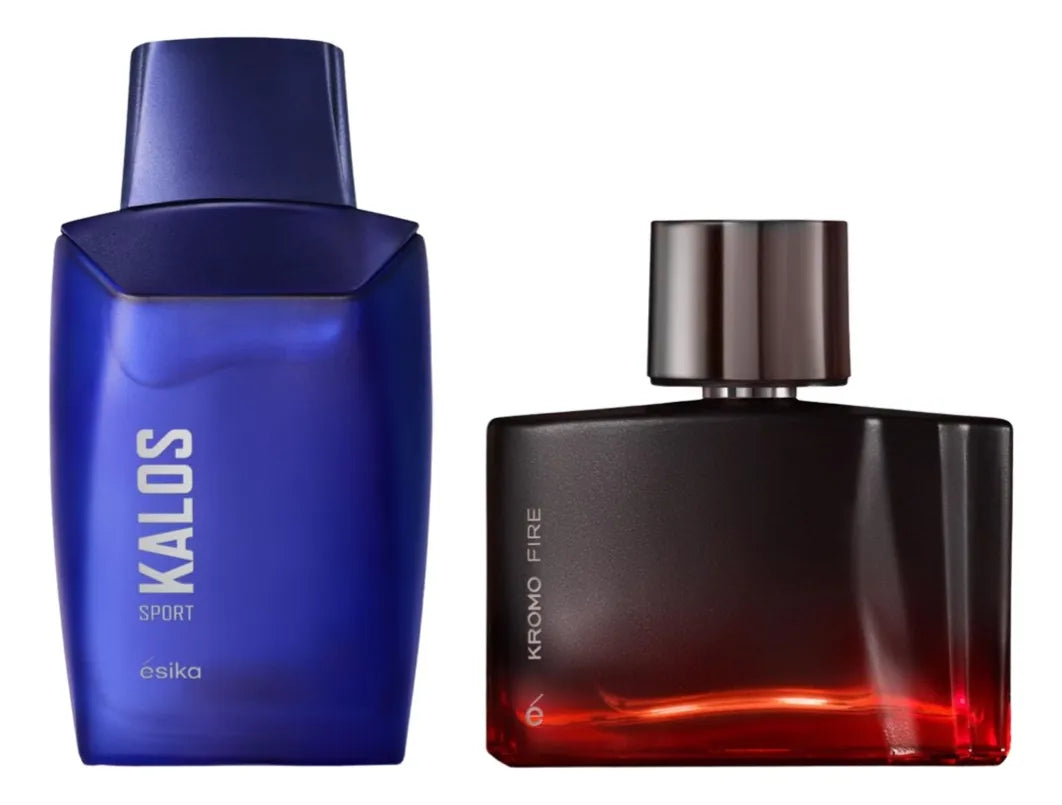 Esika Kalos Sport + Esika Kromo Fire Set De Perfumes Hombre