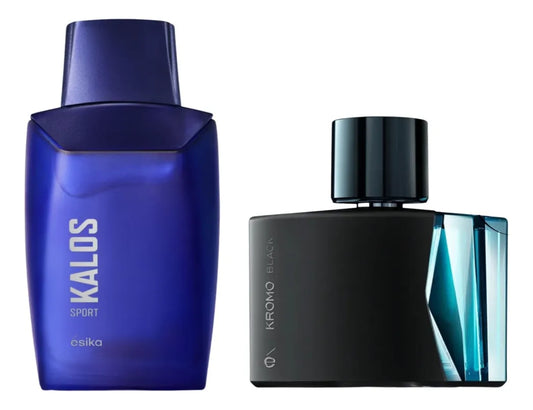 Esika Kalos Sport + Esika Kromo Black Set Perfumes Hombre