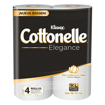 Papel hihienico Kleenex cottonelle elegance paq. 4 rollos