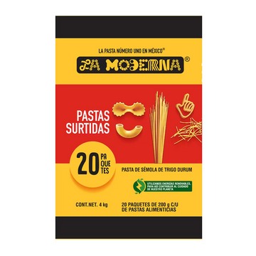 La Moderna Pastas Surtidas 20 Paquetes De 200g