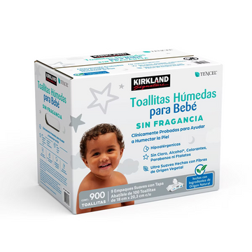 Toallitas Húmedas Para Bebé Kirkland. Caja Con 900 Piezas.