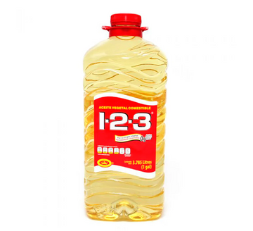 Aceite vegetal 123 de galon