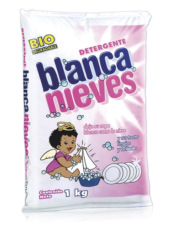 Blanca Nieves detergente en polvo / Caja con 10 bolsas de 1 kg