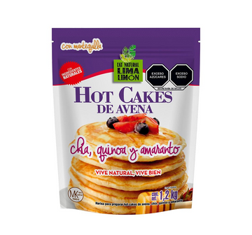 Hot Cakes De Avena Chía Quinoa Y Amaranto Lima Limon 1.2kg