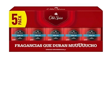 old spice fresh pack 5 de 50 gr. c/u