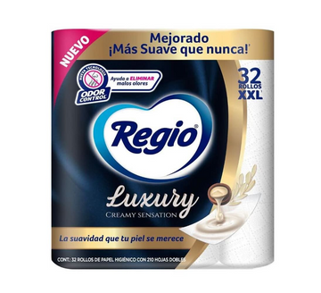 REGIO LUXURY CREAMY PAPEL HIGIENICO 32 ROLLOS