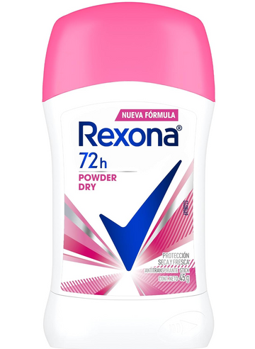 Antitranspirante En Barra Rexona Powder Dry 45 G Rosas